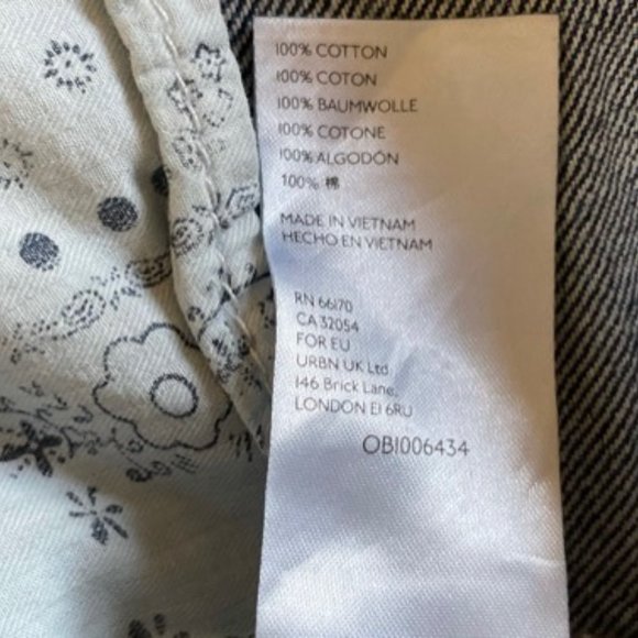 Free People Bailey Denim Mini Skirt Blue NWT - Picture 9 of 9